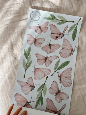 "Olivia's Garden" Butterfly Collection - Fabric Wall Decals