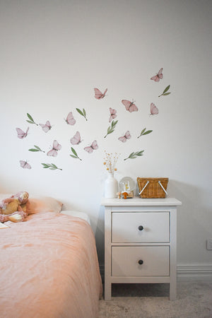"Olivia's Garden" Butterfly Collection - Fabric Wall Decals