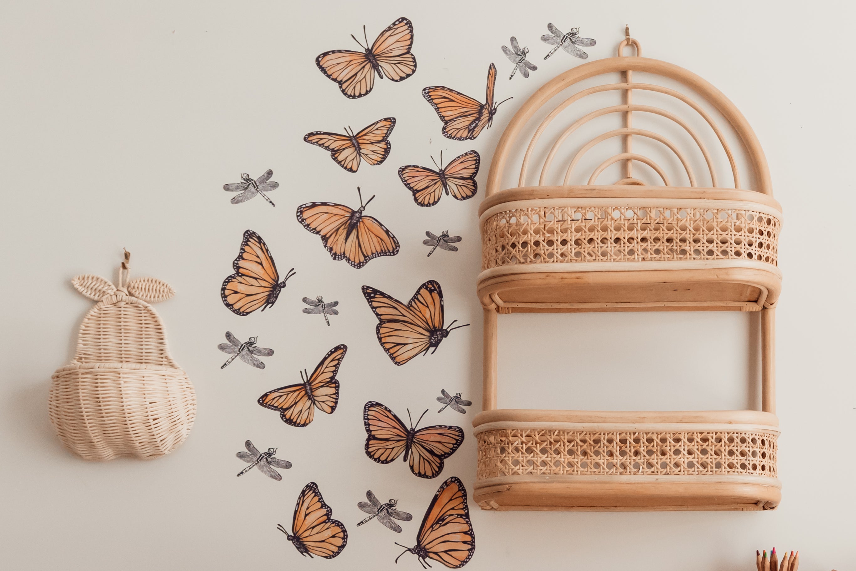 "Follow the Sun" Butterfly Collection - Fabric Wall Decals