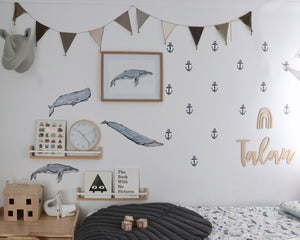From the Deep Whale Collection - Fabric Wall Decals