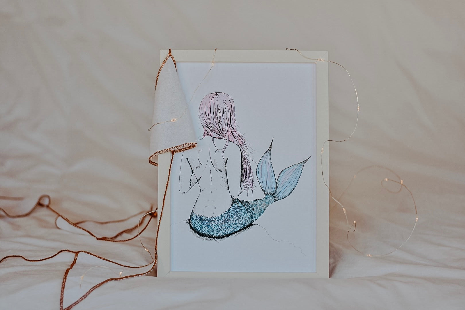 Gilled Goddess Mermaid - Pastel