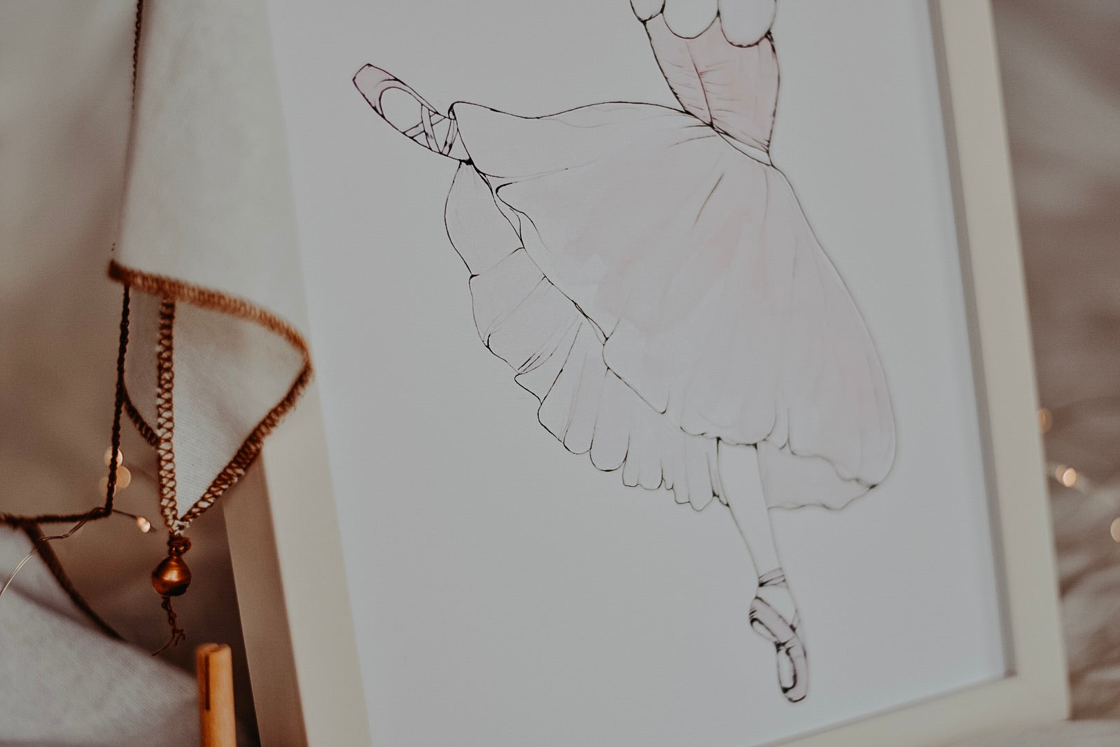 Evelyn in Arabesque Ballet Print