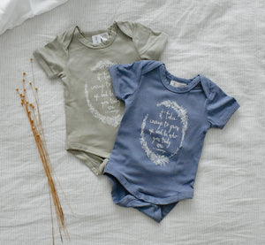 It Takes Courage Baby Onesie - Blue