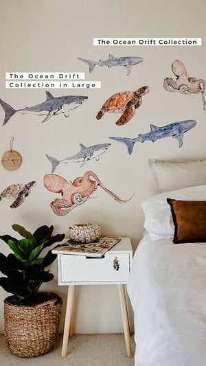 The Ocean Drift Collection - Fabric Wall Decals