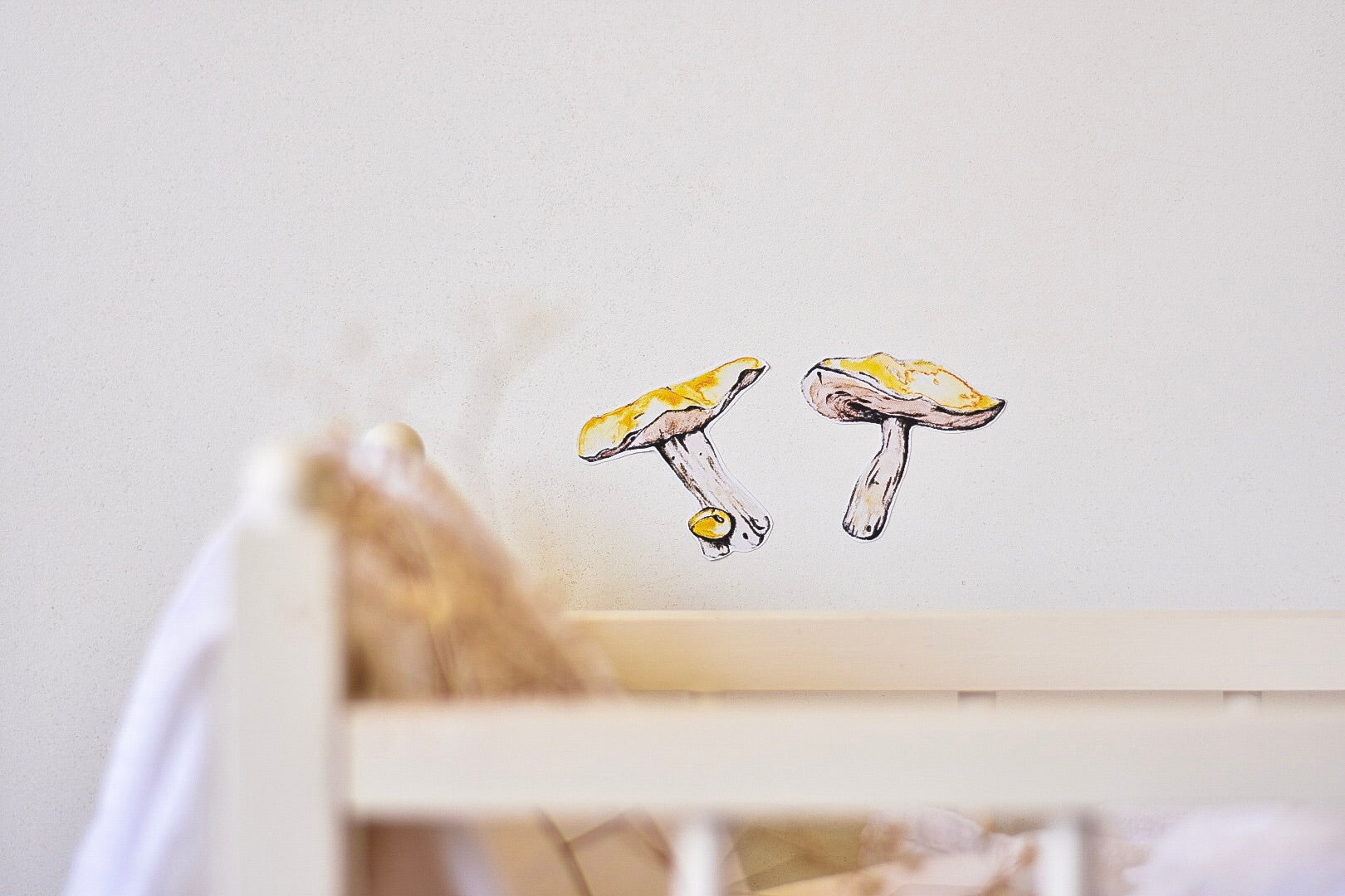 Mushroom Fabric Wall Decals - Separates