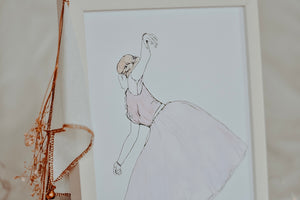 Evelyn in en Fondu Ballet Print