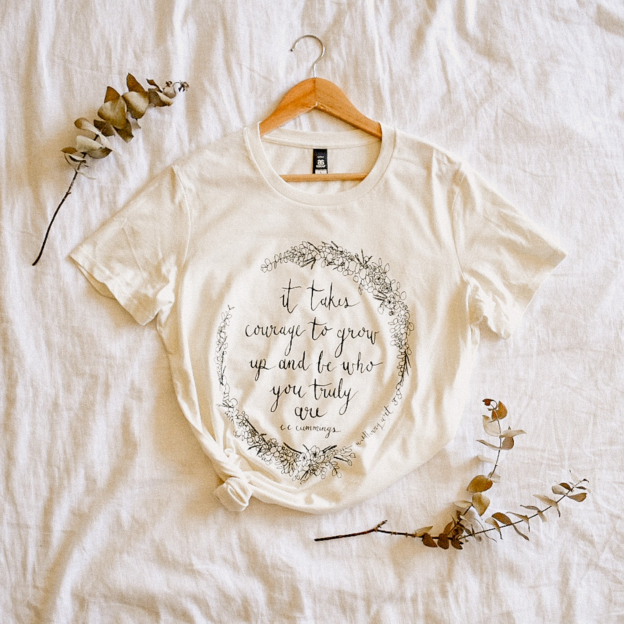 It Takes Courage Womens Tee - Natural